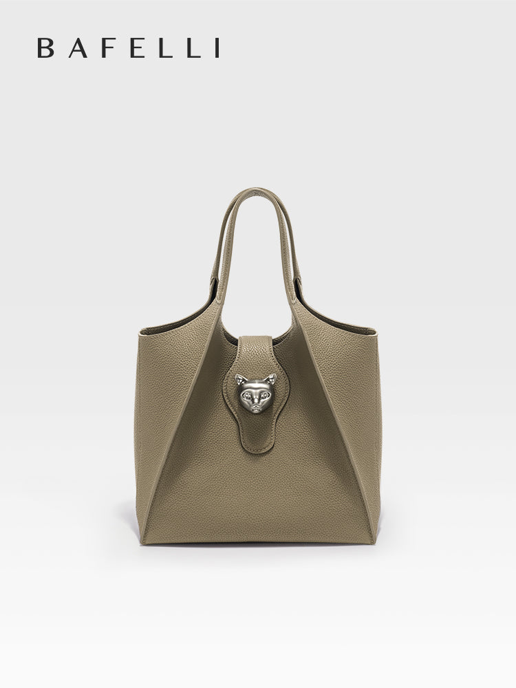 BAFELLI Luxury Genuine Leather Tote Bag - Women's Designer Handbag for Travel, Work & Casual | Spacious Unisex Purse with Stylish Business Design | Durable Fashion Accessory