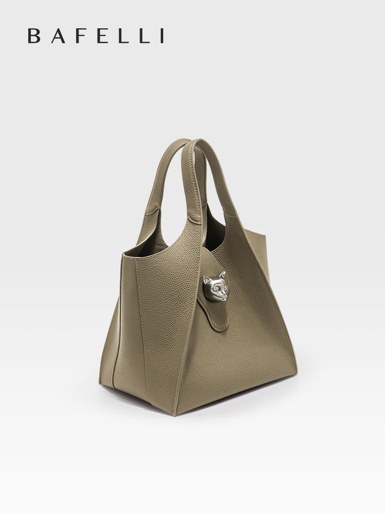 BAFELLI Luxury Genuine Leather Tote Bag - Women's Designer Handbag for Travel, Work & Casual | Spacious Unisex Purse with Stylish Business Design | Durable Fashion Accessory