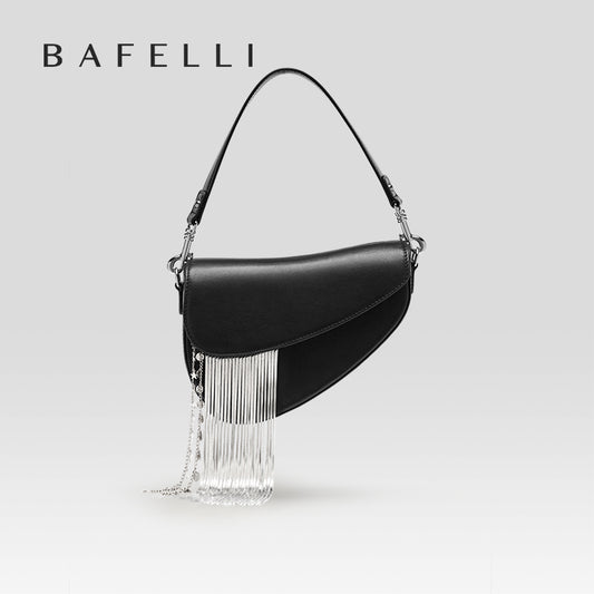 TASSEL SADDLE HANDBAG - JANE SERIES