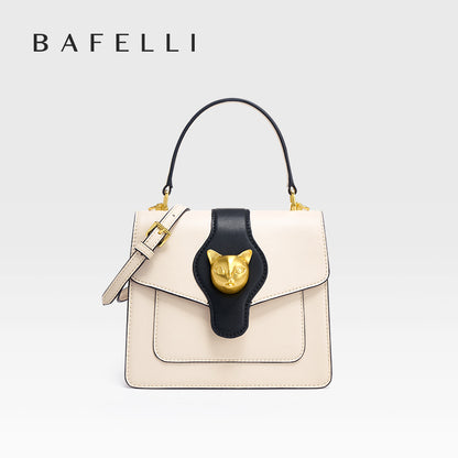 BAFELLI WOMEN'S BAG FEMALE EVEING PURSE FASHION NEW DESIGNER HANDBAG LEATHER SHOULDER CROSSBODY CAT STYLE LUXURY BRAND
