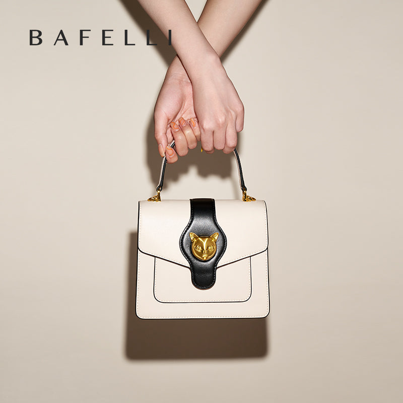 BAFELLI 2025 WOMEN'S BAG FEMALE EVEING PURSE FASHION NEW DESIGNER HANDBAG LEATHER SHOULDER CROSSBODY CAT STYLE LUXURY BRAND