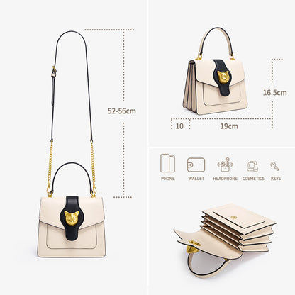 BAFELLI WOMEN'S BAG FEMALE EVEING PURSE FASHION NEW DESIGNER HANDBAG LEATHER SHOULDER CROSSBODY CAT STYLE LUXURY BRAND