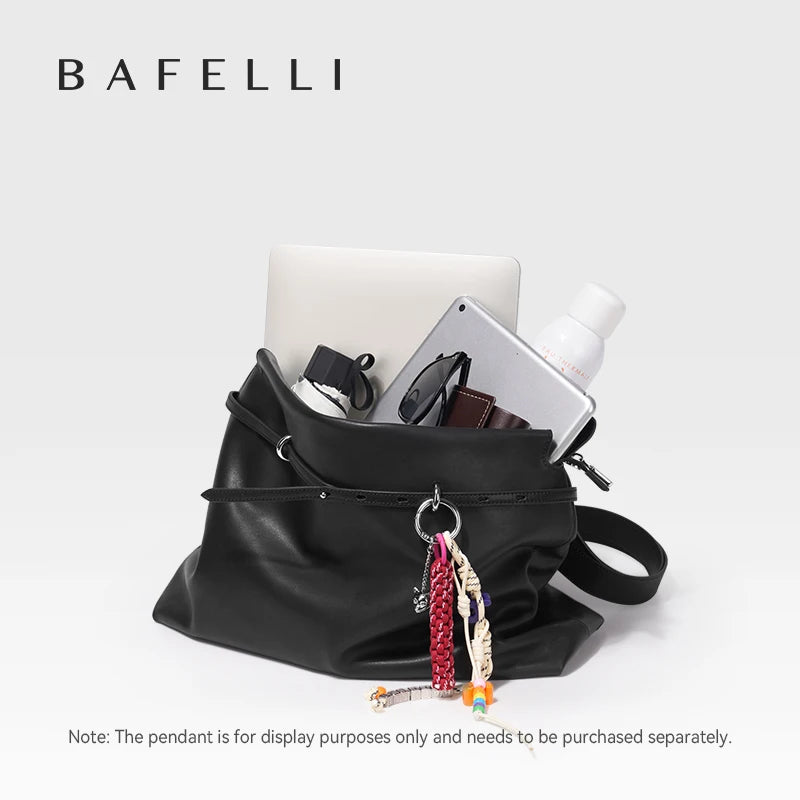 BAFELLI Underarm Tote Bag - Soft Travel Bag-Inspired Leather Crossbody for Women Compact Design Lightweight Shoulder Purse