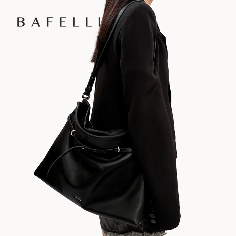 BAFELLI Underarm Tote Bag - Soft Travel Bag-Inspired Leather Crossbody for Women Compact Design Lightweight Shoulder Purse