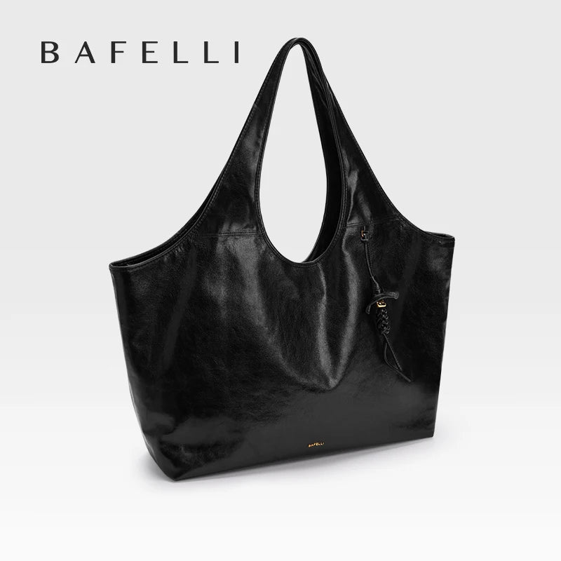 Genuine Leather Tote Bag Women Large Capacity Soft Lightweight Shoulder Bag For Laptop Computer Documents Daily Work Travel