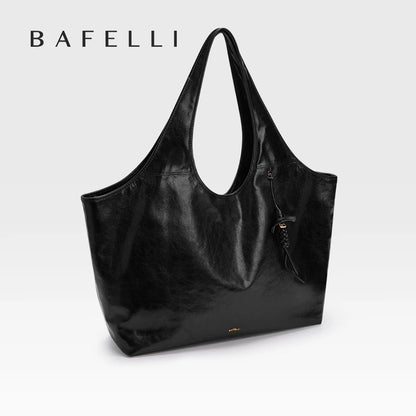 Genuine Leather Tote Bag Women Large Capacity Soft Lightweight Shoulder Bag For Laptop Computer Documents Daily Work Travel