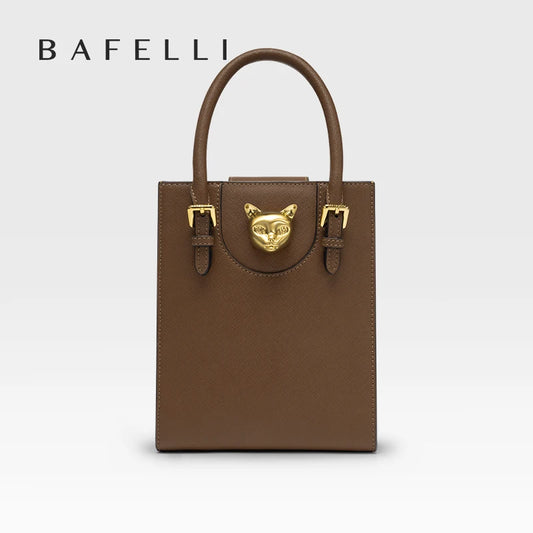 BAFELLI 2026 NEW WOMEN'S HANDBAG CAT LUXURY BRAND DESIGNER ORIGINAL STYLE TRENDING SHOULDER CASUAL BAGS MINI TOTE CROSSBODY