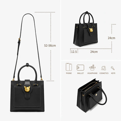 BAFELLI 2025 WOMEN'S NEW HANDBAG CAT LUXURY LEATHER FASHION BUSINESS SHOULDER STYLISH CASUAL CROSSBODY FEMALE PURSE OFFICE LADY