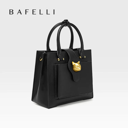 BAFELLI 2025 WOMEN'S NEW HANDBAG CAT LUXURY LEATHER FASHION BUSINESS SHOULDER STYLISH CASUAL CROSSBODY FEMALE PURSE OFFICE LADY