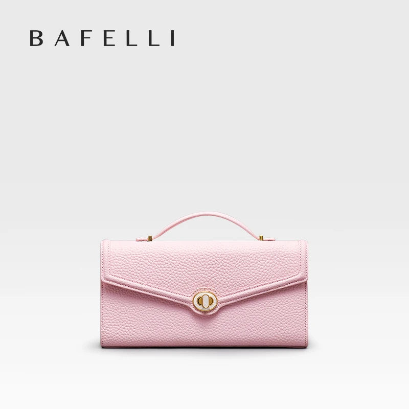 BAFELLI 2025 NEW WOMEN'S HANDBAG LEATHER WALLET PARTY SHOULDER DRESS PURSE LUXURY DESIGNER BRAND FEMALE EVENING BAGS CLUTCHES
