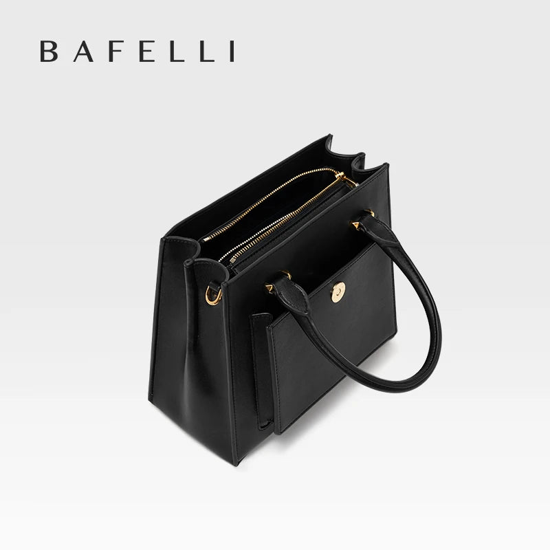 BAFELLI 2025 WOMEN'S NEW HANDBAG CAT LUXURY LEATHER FASHION BUSINESS SHOULDER STYLISH CASUAL CROSSBODY FEMALE PURSE OFFICE LADY