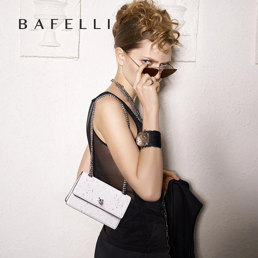 Mini Crossbody Bag with Chain Strap Women Small Square Shoulder Bag 2025 New Fashion - Bafeli