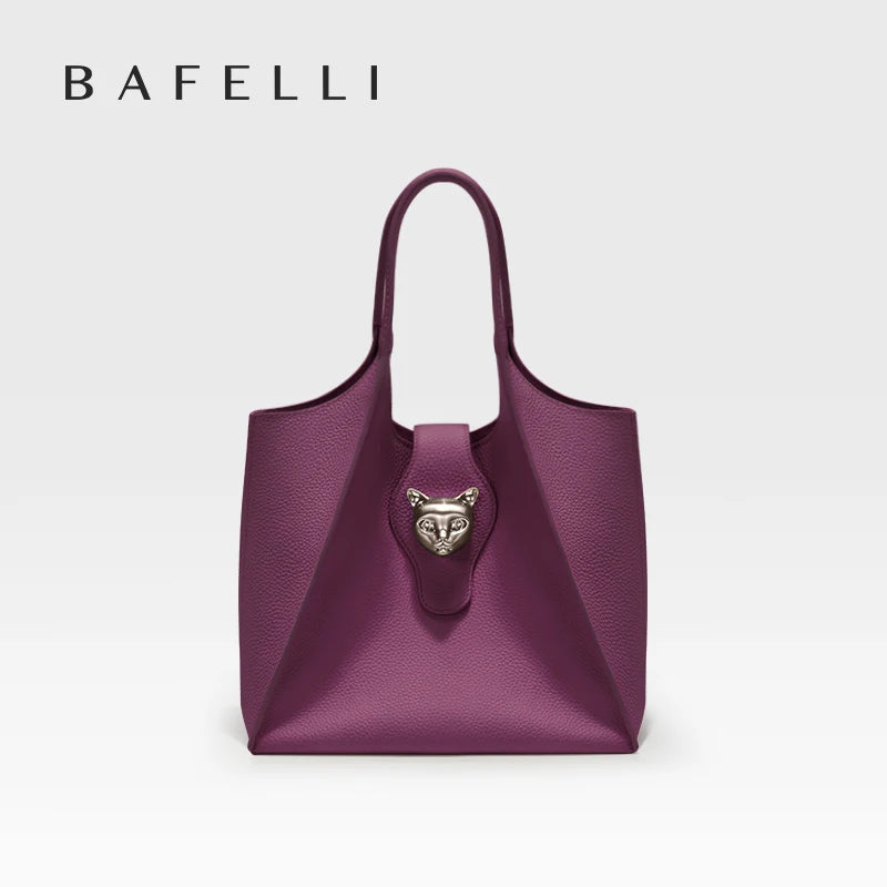 BAFELLI 2025 WOMEN'S HANDBAG TOTE TRAVEL BAGS GENUINE LEATHER CASUAL FASHION LUXURY BRAND UNISEX PURSE BUSINESS STYLISH DESIGNER