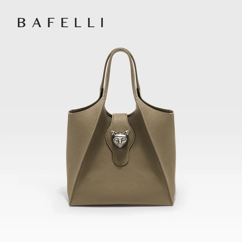 BAFELLI 2025 WOMEN'S HANDBAG TOTE TRAVEL BAGS GENUINE LEATHER CASUAL FASHION LUXURY BRAND UNISEX PURSE BUSINESS STYLISH DESIGNER