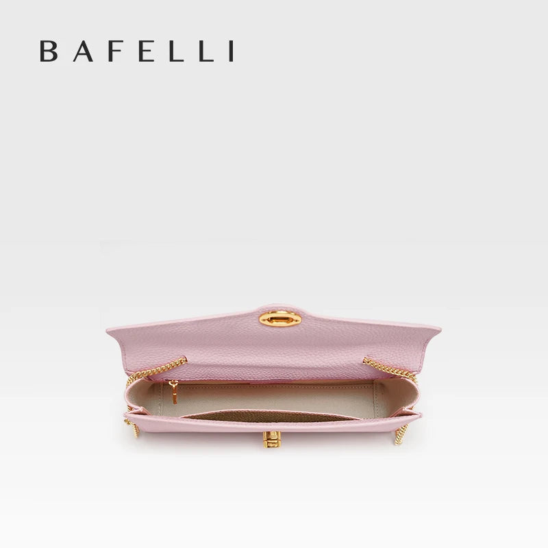 BAFELLI 2025 NEW WOMEN'S HANDBAG LEATHER WALLET PARTY SHOULDER DRESS PURSE LUXURY DESIGNER BRAND FEMALE EVENING BAGS CLUTCHES
