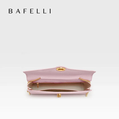 BAFELLI 2025 NEW WOMEN'S HANDBAG LEATHER WALLET PARTY SHOULDER DRESS PURSE LUXURY DESIGNER BRAND FEMALE EVENING BAGS CLUTCHES