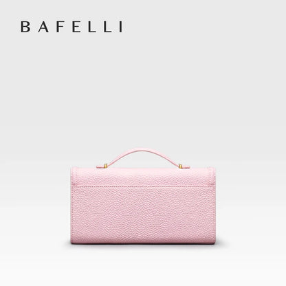BAFELLI 2025 NEW WOMEN'S HANDBAG LEATHER WALLET PARTY SHOULDER DRESS PURSE LUXURY DESIGNER BRAND FEMALE EVENING BAGS CLUTCHES