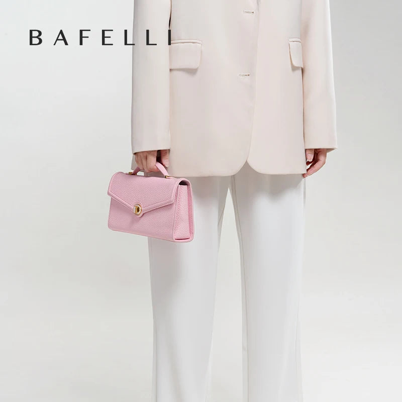 BAFELLI 2025 NEW WOMEN'S HANDBAG LEATHER WALLET PARTY SHOULDER DRESS PURSE LUXURY DESIGNER BRAND FEMALE EVENING BAGS CLUTCHES