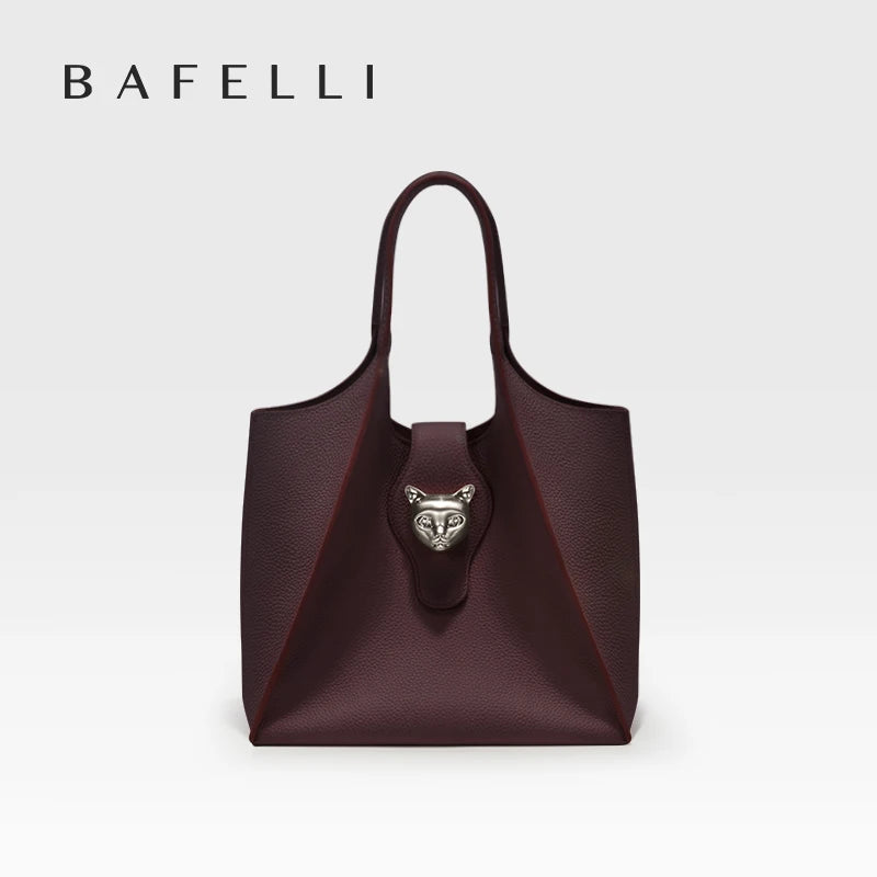 BAFELLI 2025 WOMEN'S HANDBAG TOTE TRAVEL BAGS GENUINE LEATHER CASUAL FASHION LUXURY BRAND UNISEX PURSE BUSINESS STYLISH DESIGNER